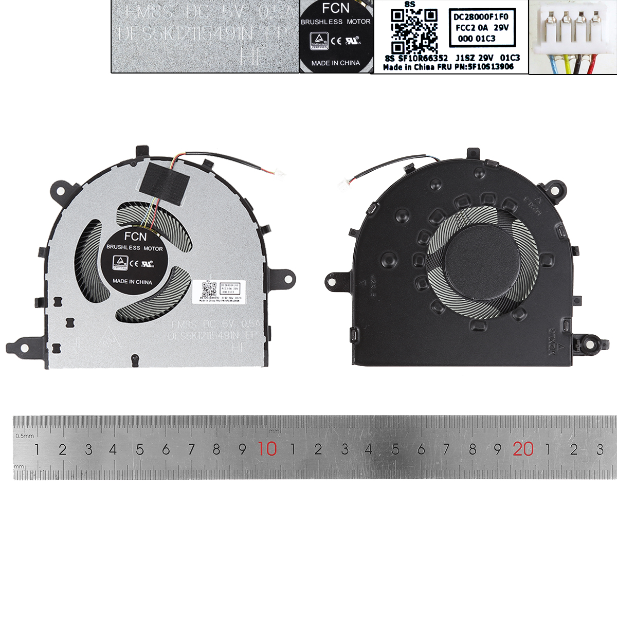 Picture of New Replacement CPU Cooling Fan For Lenovo AIR 15 ARE/ITL 2020/2021 CPU Fan(ORG）. 5F10S13906 Layout